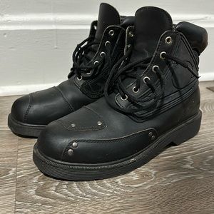 Joe Rocket men’s black leather riding boots